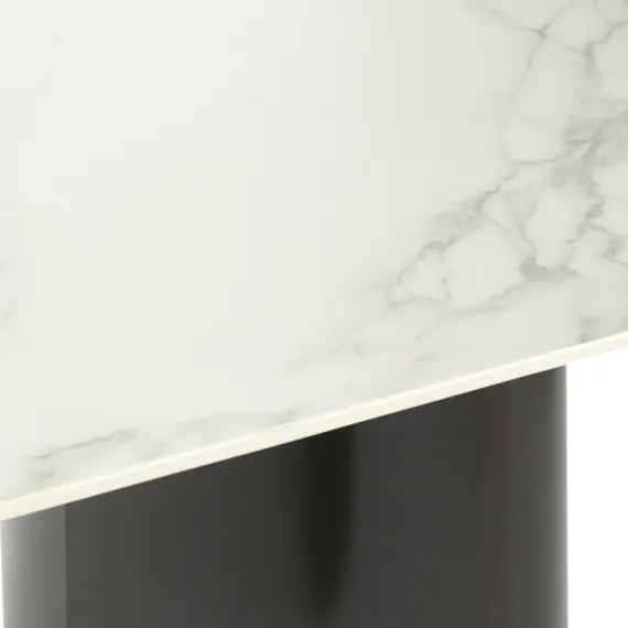 Обеденный стол Arrell 200х100 см, белая керамика