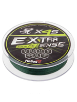 Шнур плетеный для рыбалки Helios Extrasense X4S PE Green 92m 1.2/18LB 0.20mm (HS-ES-X4S-1.2/18LB)