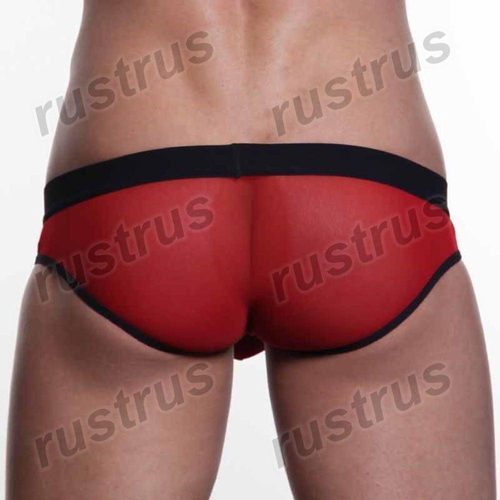 Мужские трусы брифы красные WANGJIANG WG00123