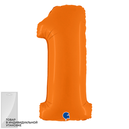 Цифра "1" оранжевый Gr