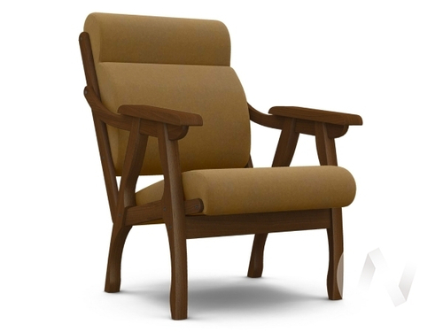 Кресло Вега-10 (орех лак/KIPRUS 06)