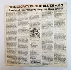 Винтажная виниловая пластинка LP Memphis Slim The Legacy Of The Blues Vol. 7 (Польша 1976)