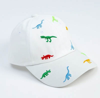 Кепка детская "Динозавры" цвет белый, р. 50/ 7303891 MINAKU