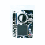 Чёрное эрекционное кольцо со стразами MAGIC DIAMOND (Цвет: черный)