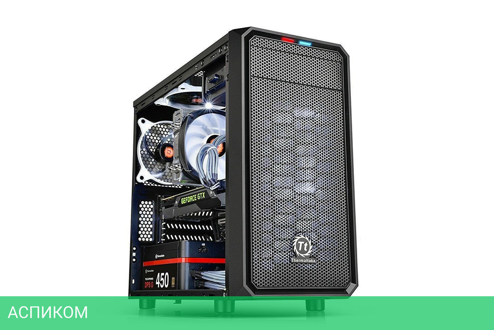 Корпус Thermaltake Versa H15 Black (CA-1D4-00S1NN-00)