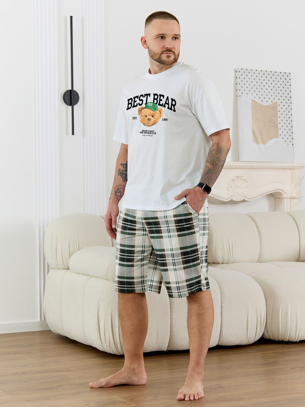 Костюм мужской Мишель-7 Виотекс ЗЕЛЁНЫЙ