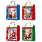 Пакет подарочный «Санта» 26*32*10 см, микс