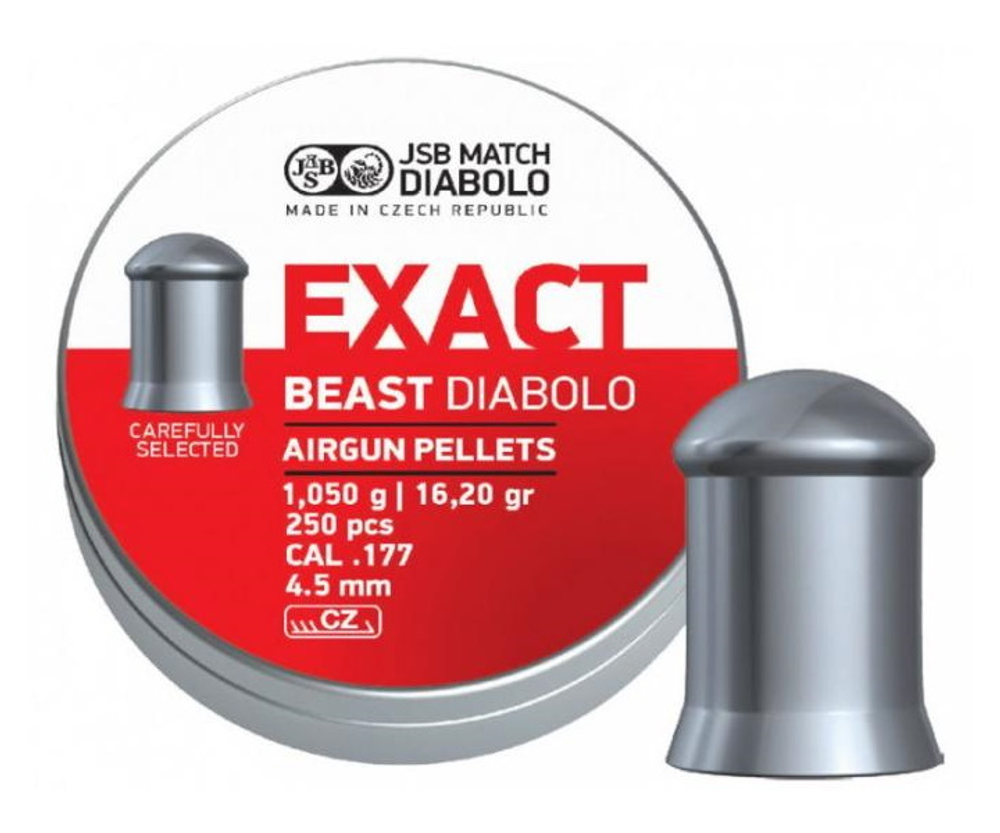 Пуля пневм. 4,5 JSB Exact Beast Diabolo, 1,05г, 250 шт/бан