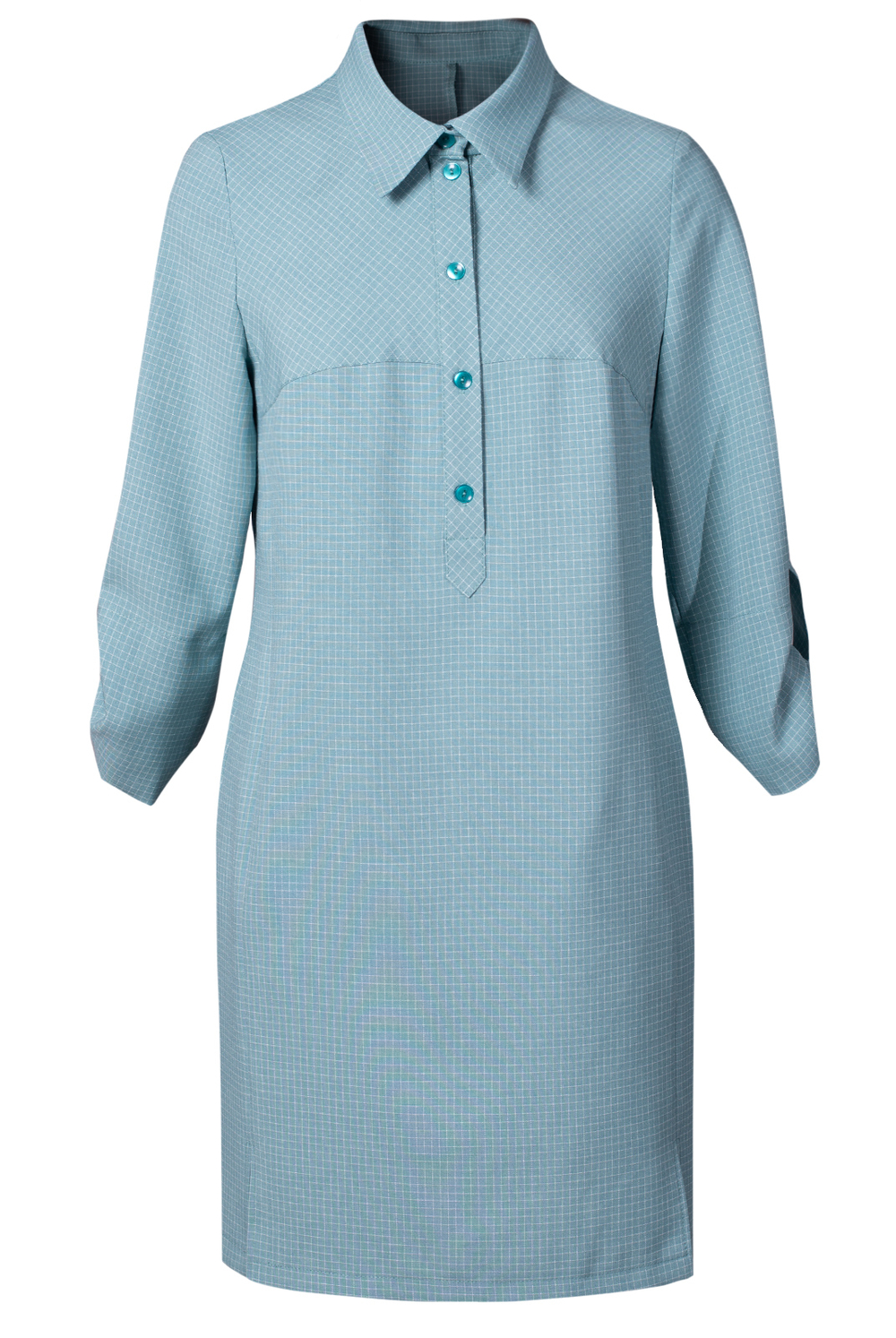 Платье-рубашка 1976ЛПБ, клетка #259Клк241976ЛПБ