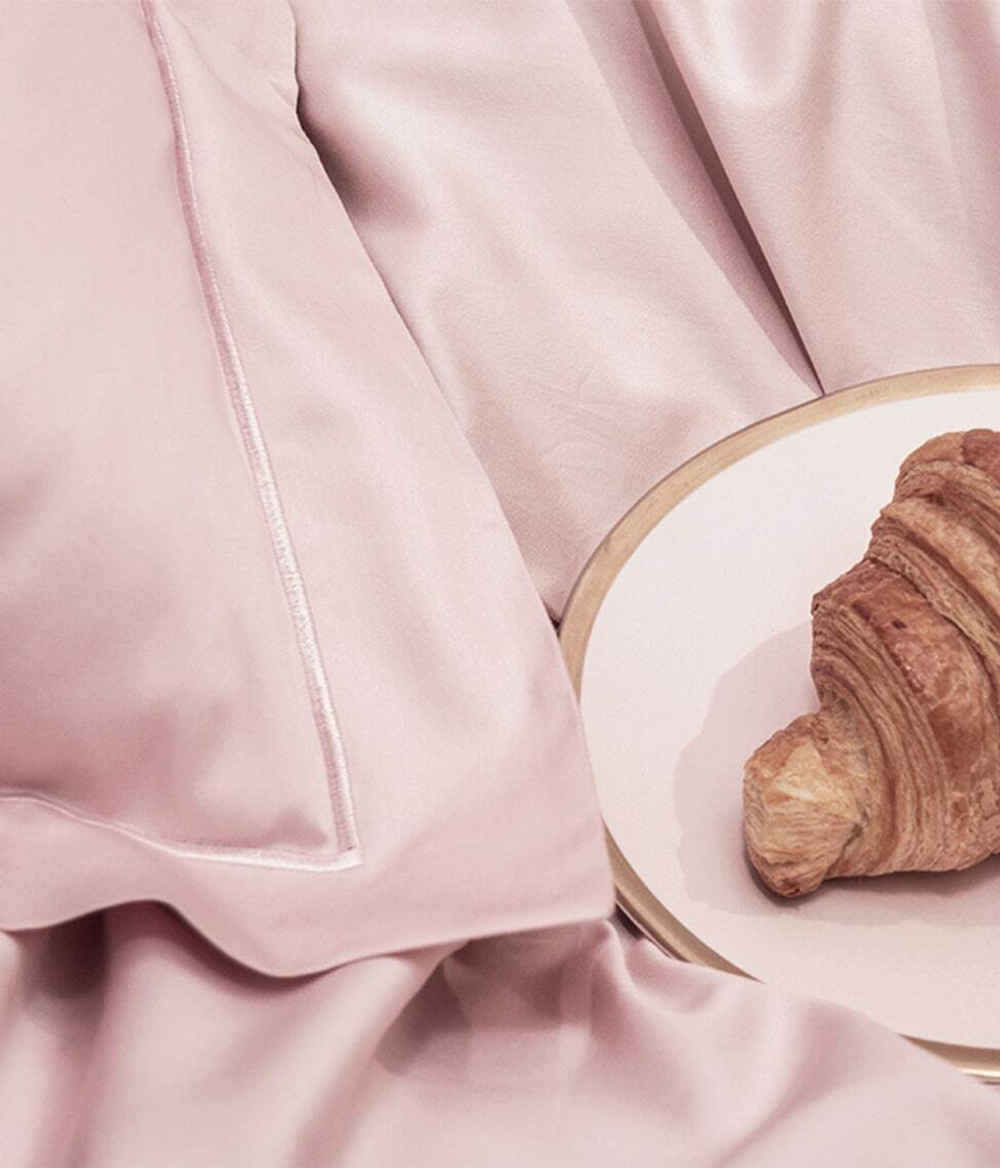 Наволочка 50x70 Decoflux Rose/White розовая