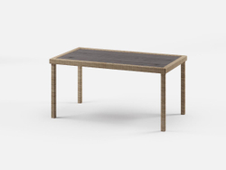 Обеденная группа из искусственного ротанга Кингстон Макси + 3 кресла Сантьяго