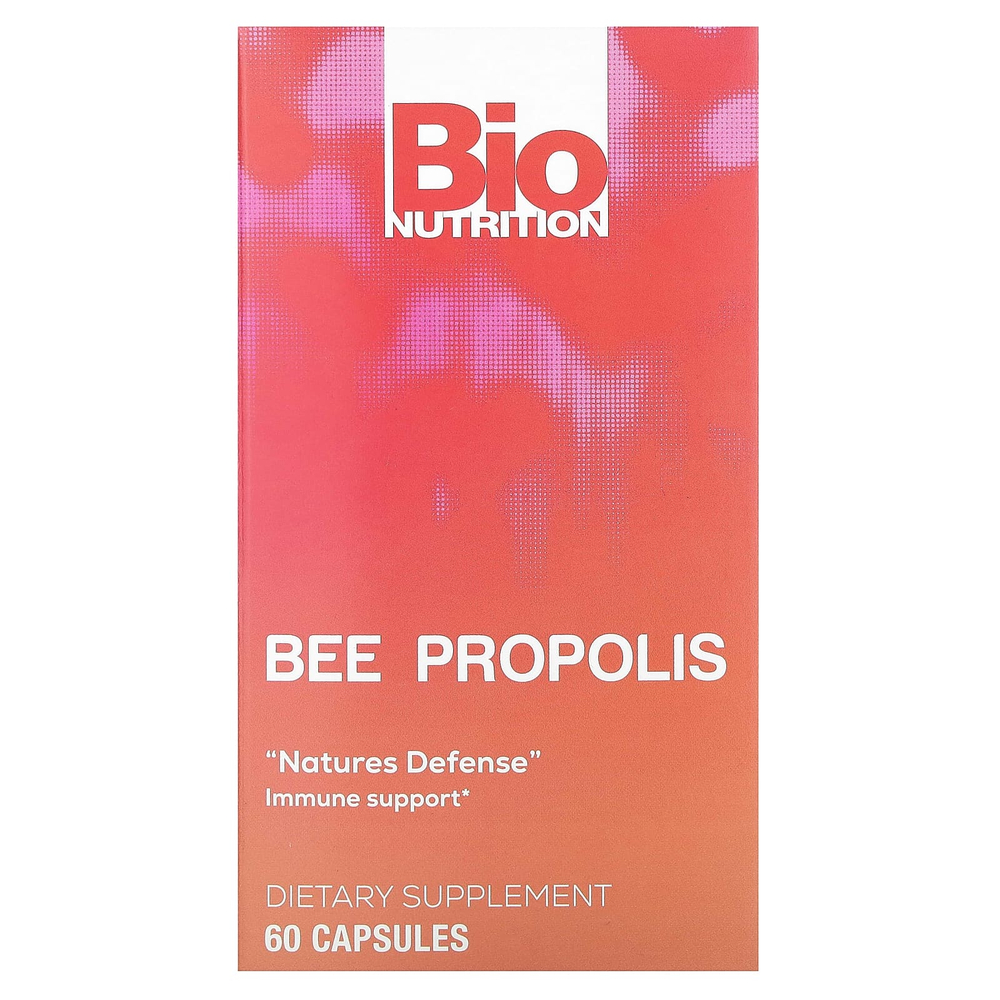 Bio Nutrition, пчелиный прополис, 60 капсул (500 мг в 1 капсуле)