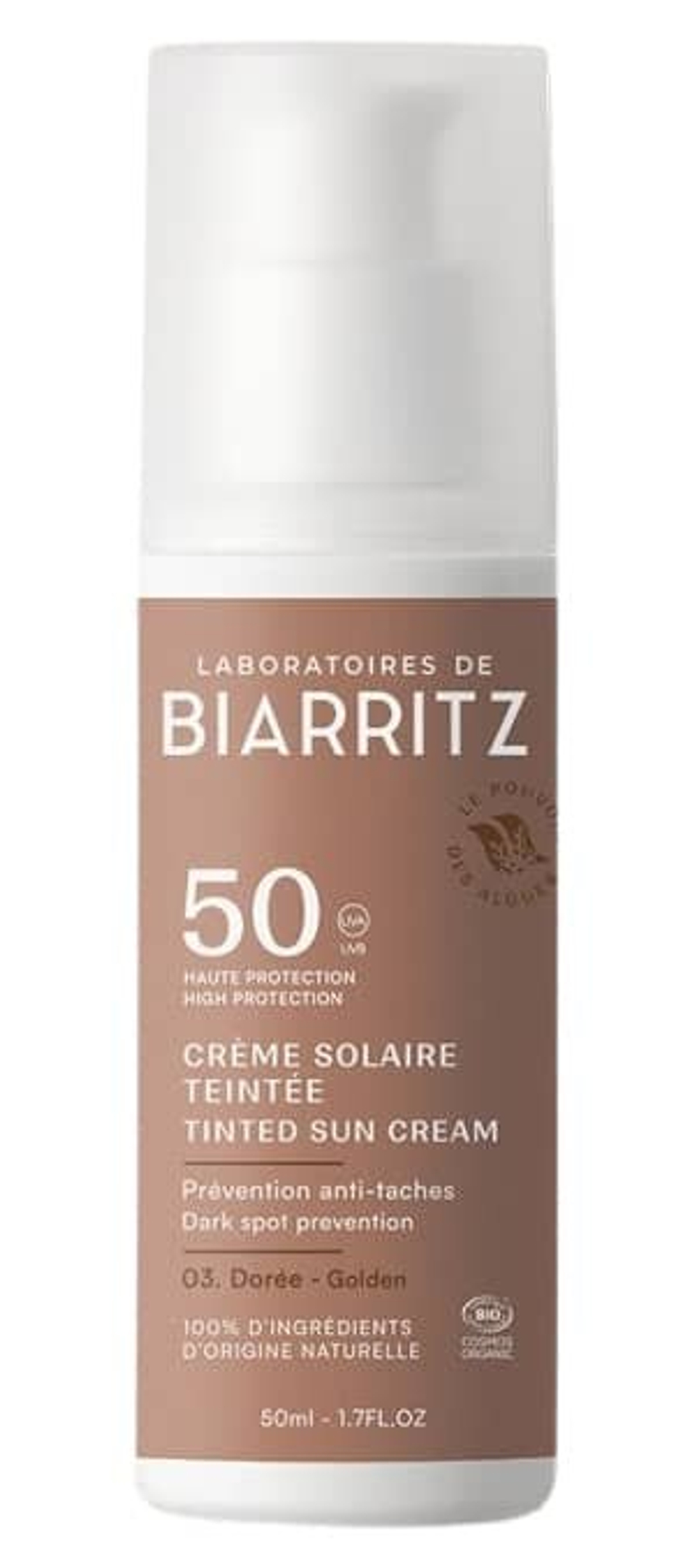 Laboratoires de Biarritz Gold Солнцезащитный крем SPF 50, 50 мл