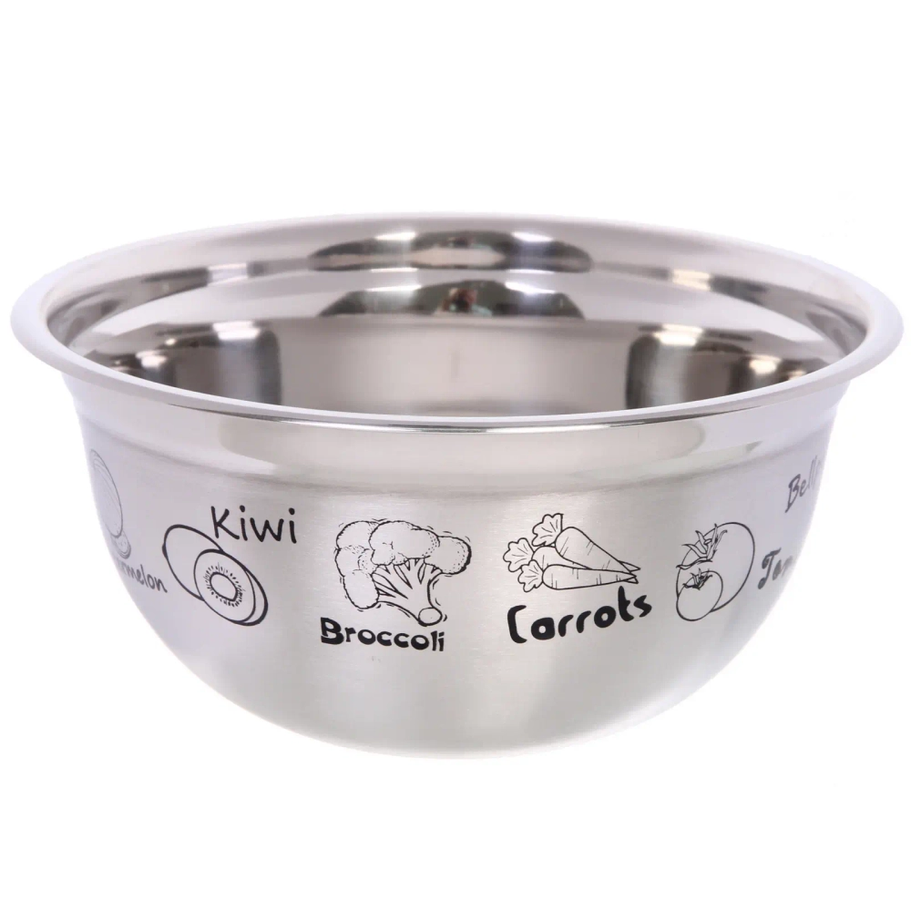 Миска из нержавеющей стали 5л 28*13см с рисунком