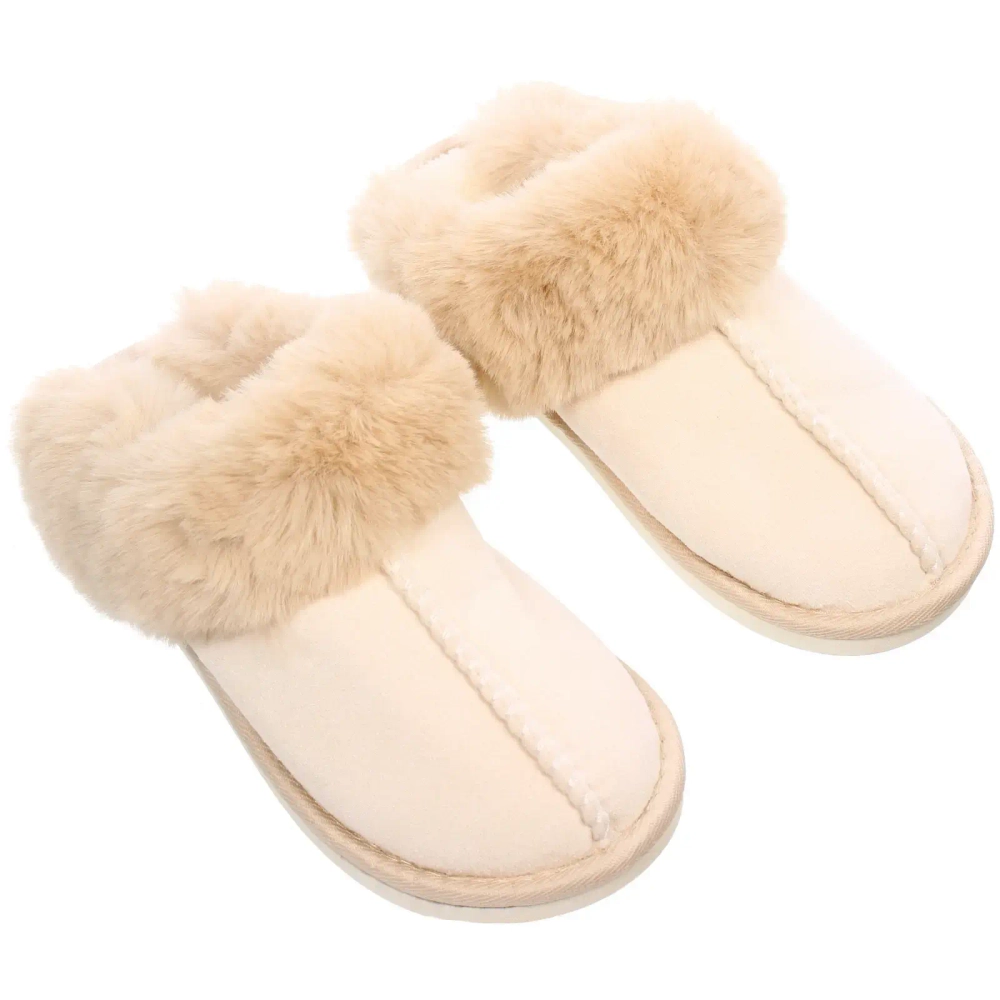 Тапочки женские домашние «IRIS», цвет молочный, р-р 42/43