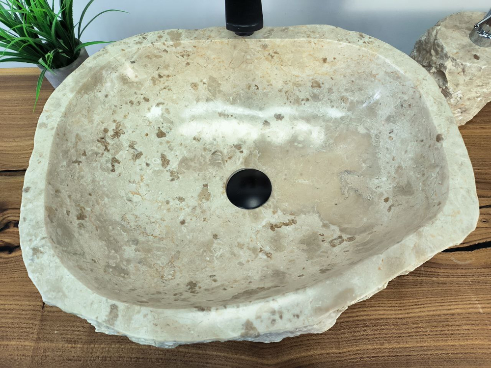 Раковина из мрамора Erozy Cream EM-65721 50х40х15 из натурального камня