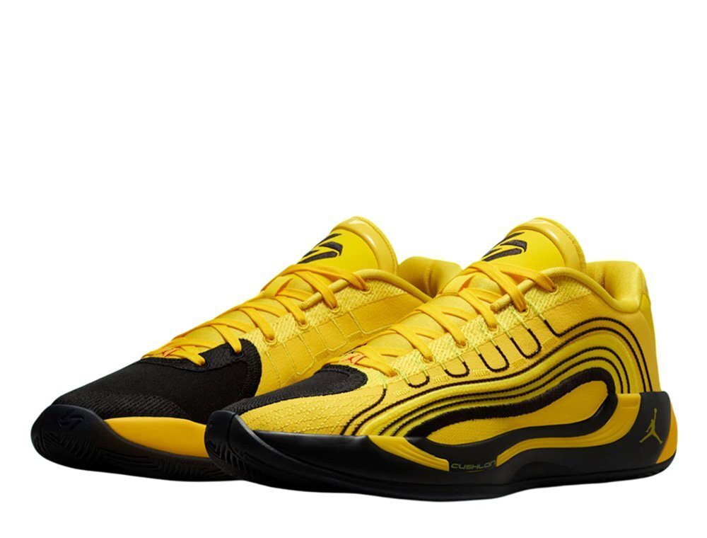 Баскетбольные кроссовки Jordan Luka 4 “Quai 54” Tour Yellow/Chile Red-Yellow Strike-Black