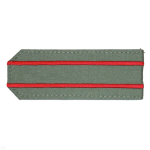 Погоны оливковые с 2 вышитыми красными просветами