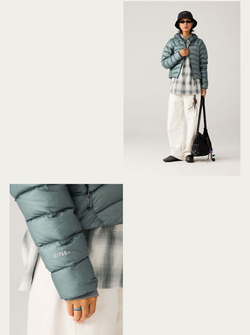 Пуховик Женский Hooded Insulated Down Jacket — 750 Fill Power