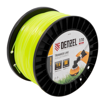 Леска для триммера квадрат 1,6мм х 370м, на DIN катушке FLEX CORD Denzel