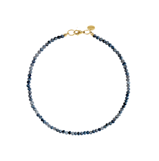 Колье из бусин камня ( grey jasper )