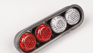 Крепление номерного знака БЕЛО-КРАСНЫЕ на болтах к-т 7877