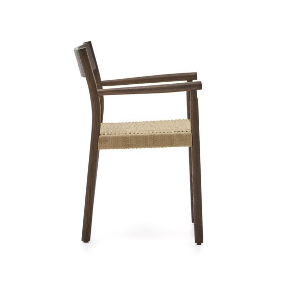Yalia Стул из массива дуба с отделкой из ореха и сиденьем из 100% веревки La Forma Испания 