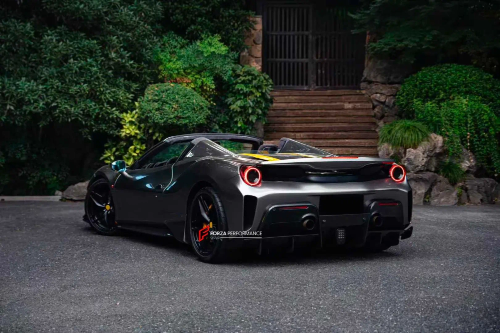 Обвес переделка для Ferrari 488 Spider 2015-2020 переделка в 488 Pista 2018-2020 Феррари