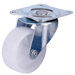 ОПОРА КОЛЕСНАЯ ПОВОР.НА ПЛОЩ. 50ММ НЕЙЛОН (БЕЛЫЙ 1 ШТ)