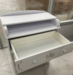 Комод детский с пеленальной доской 800/4 МДФ "Nikol" (белый)