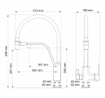 Смеситель для кухни WONZON & WOGHAND WW-88458013-BG(MW) брашированное золото
