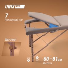 Массажный стол UNIX Serenity 3 Section Grey