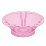 Тарелка детская глубокая на присосе 300мл (розовый)