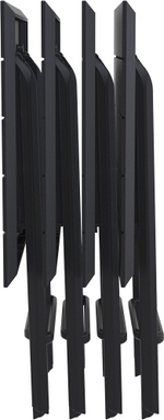 Стол пластиковый складной Siesta Contract Helen Folding Table 60, черный, 600х600х740 мм, черный