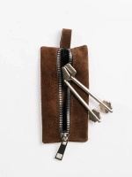 Ключница карманная кожаная