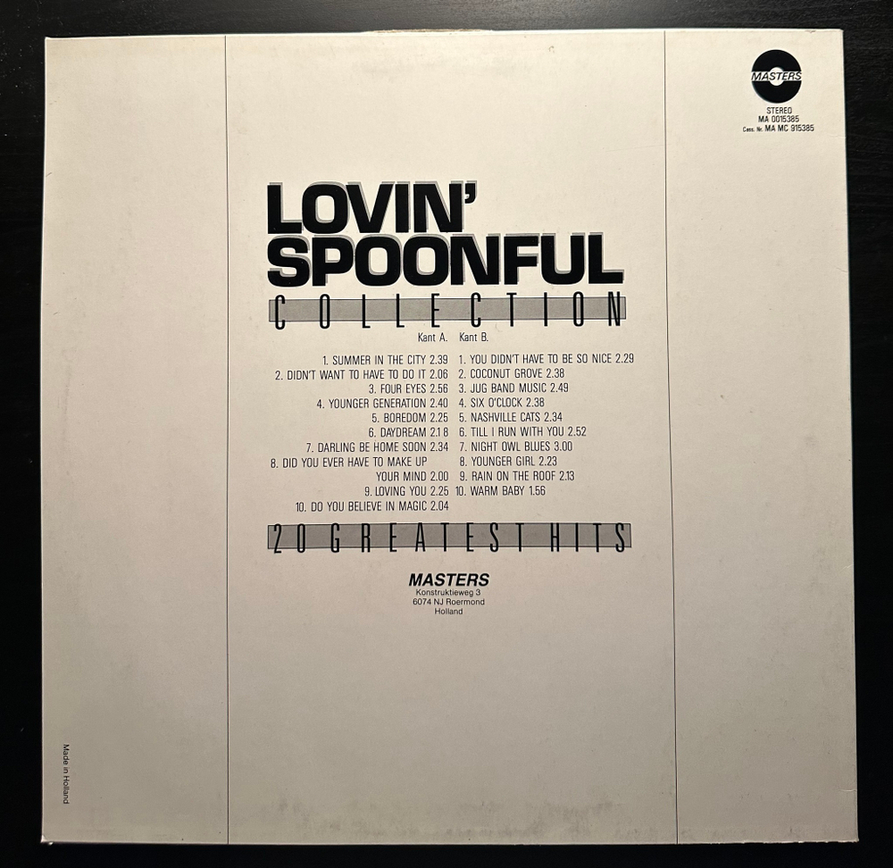 The Lovin' Spoonful - Collection (Голландия 1988г.)