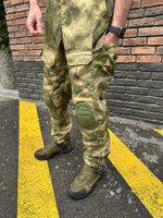 Тактический костюм горка с наколенниками и налокотниками мох