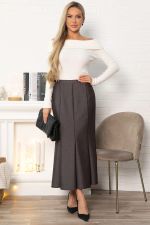 Юбка годе Изящный силуэт (коричневая) Ю14859-3М LT Collection