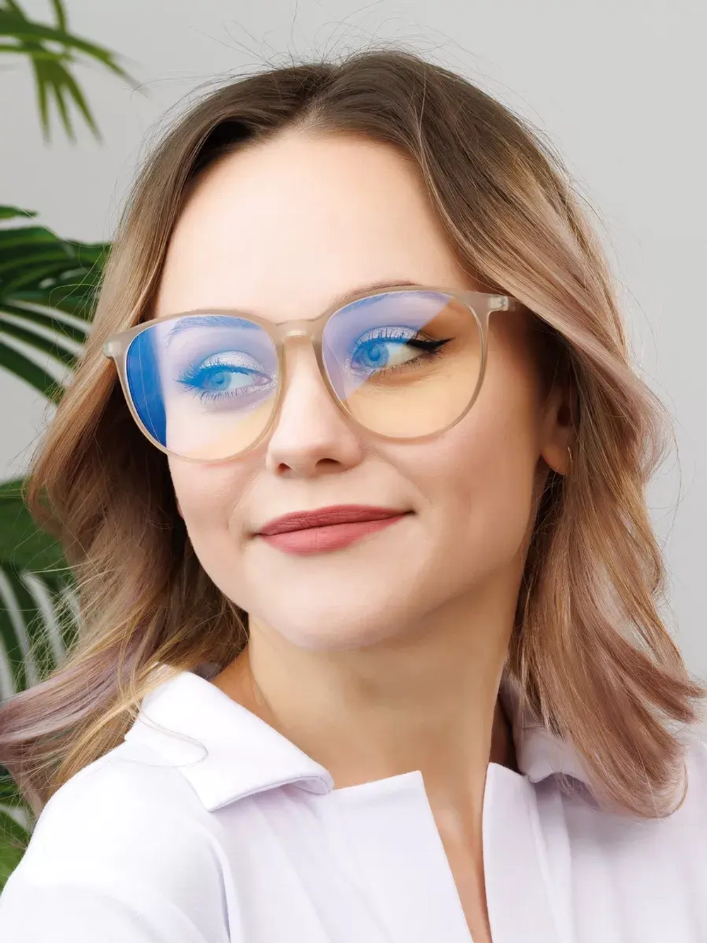 Очки для компьютера имиджевые защитные прозрачные нулевки