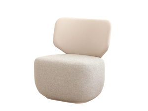 Кресло Ellipse E5.2 (молочный, экокожа, рогожка)