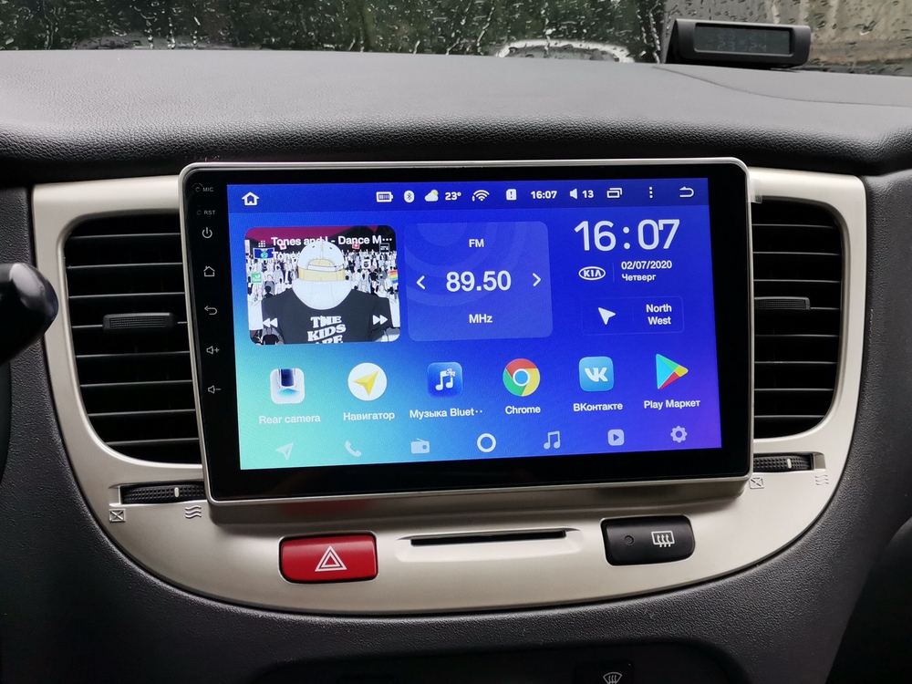 Магнитола для KIA Rio 2005-2011 - Vaycar VA27-1106 на Android 13, 8-ядер, 4G SIM-слот