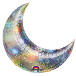 Шар фольгированный Полумесяц 89 см (Серебряный)