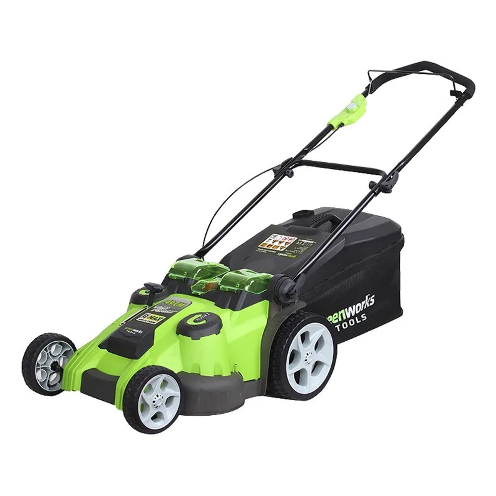 Аккумуляторная газонокосилка Greenworks G40LM49DBK4 40В (1 x 4 Ач, ЗУ) нож 49 см, 2500207VB