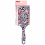 Расческа массажная прямоугольная форма «КОЛЛЕКЦИЯ ИМАНИ - ЭЛАНТРО», микс 4 дизайна, 24*7,5см (PVC упаковка)