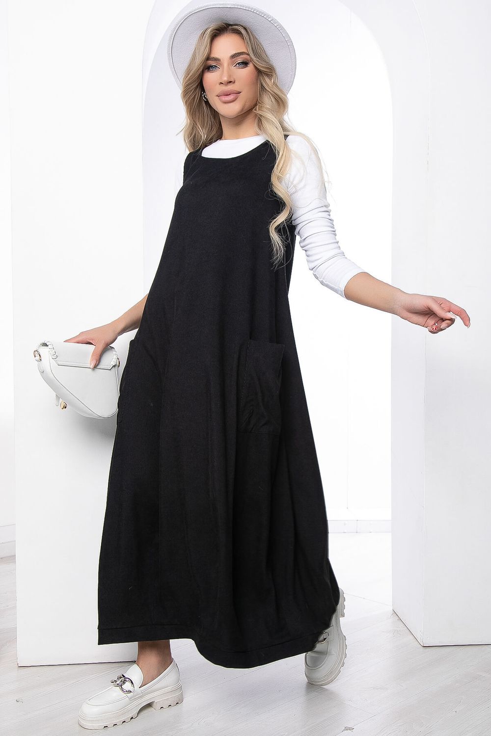 Сарафан В стиле Бохо (черный) П8826 LT Collection