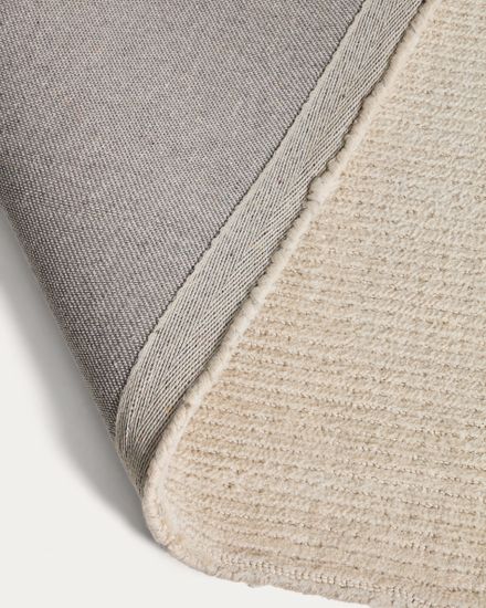 Ковер Lisdan из синтетического волокна цвета экрю 160 x 230 см