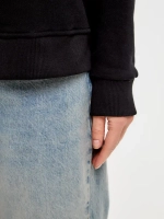 Свитер теплый с воротником свитшот