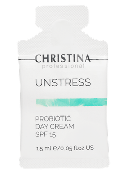 CHRISTINA Unstress-Probiotic day cream SPF-15 sachets kit 30 pcs