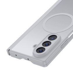 Усиленный чехол серого цвета с MagSafe для Samsung Galaxy Z Fold 7, серия Expn Series Magnetic от Dux Ducis