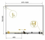 Душевой уголок Cezares Stylus 100x80 STYLUS-SOFT-AH-1-100/80-C-Cr стекло прозрачное/профиль хром